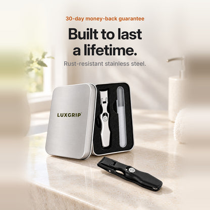 LuxGrip Built to Last a Lifetime - Rust-Resistant Stainless Steel with 30-Day Money-Back Guarantee
